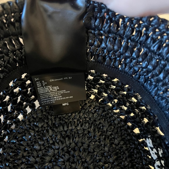 Prada Midnight Black Woven Hat - Picture 5 of 6